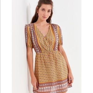 Urban Outfitters Zoo Surplice Mini Dress